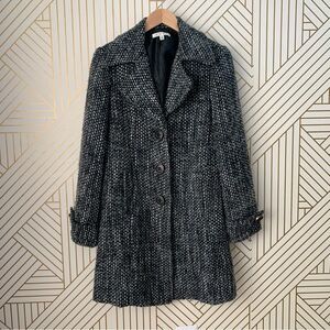 CAbi Black and White Pea Coat